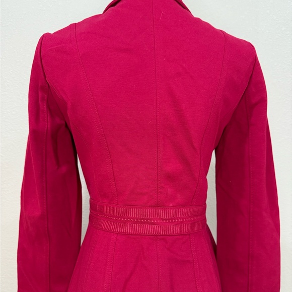 White House Black Market Red Military Blazer - Picture 2 of 3